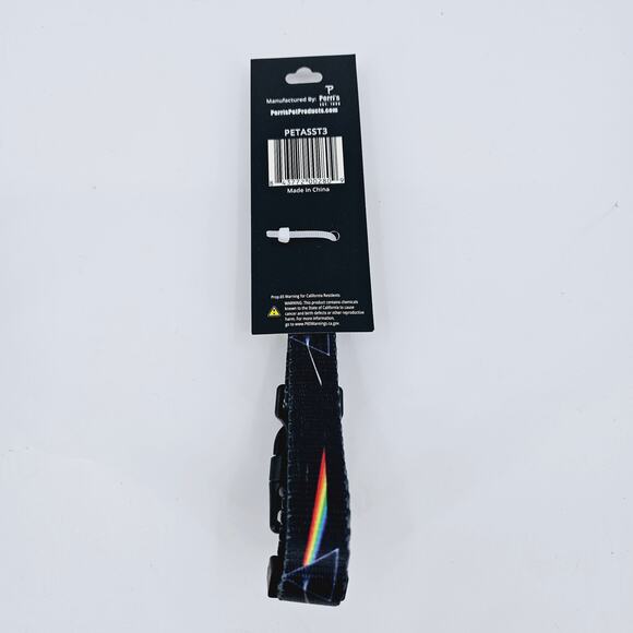NEW Pink Floyd Prisms Logo Dog Collar MEDIUM 13.5"-22" Polyester Perris Pet - Picture 3 of 4